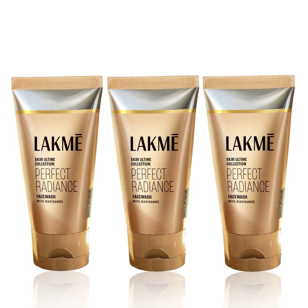 Buy Lakme Perfect Radiance Brightening Facewash with 7% Pure Niacinamide Complex|For Pigmentation | Deep Cleanses | Smoothens Skin Texture | 50G (Pack of 3) - Purplle