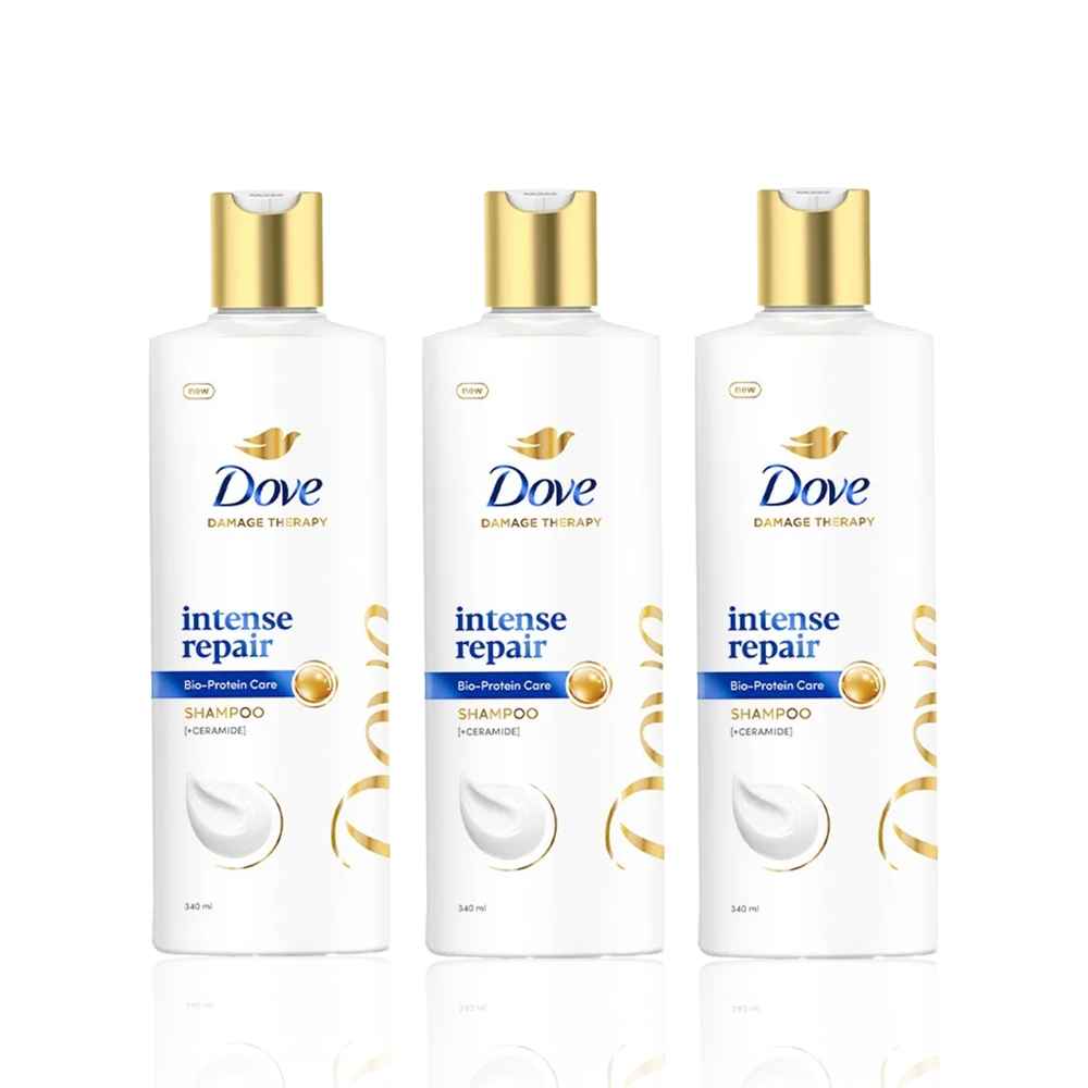 Buy Dove Intense Repair Shampoo (340 ml) (Pack of 3) - Purplle