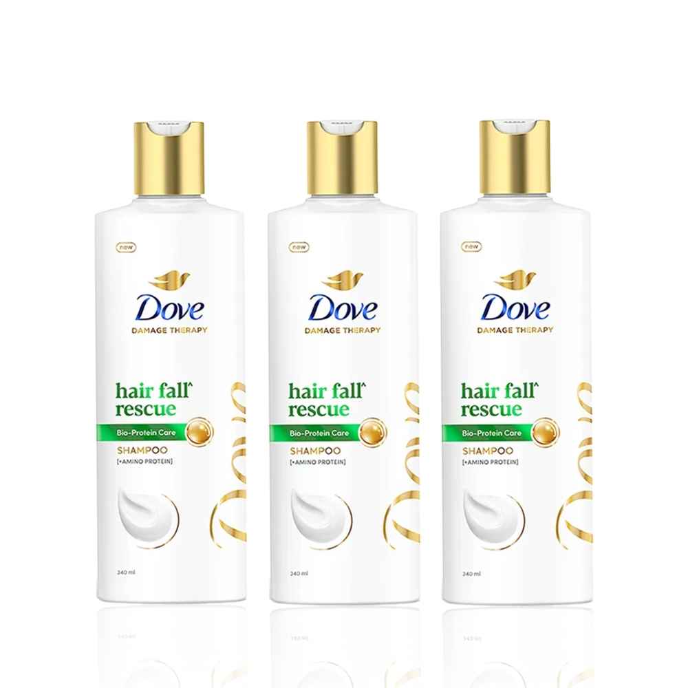 Buy Dove Hair Fall Rescue Shampoo (340 ml) (Pack of 3) - Purplle
