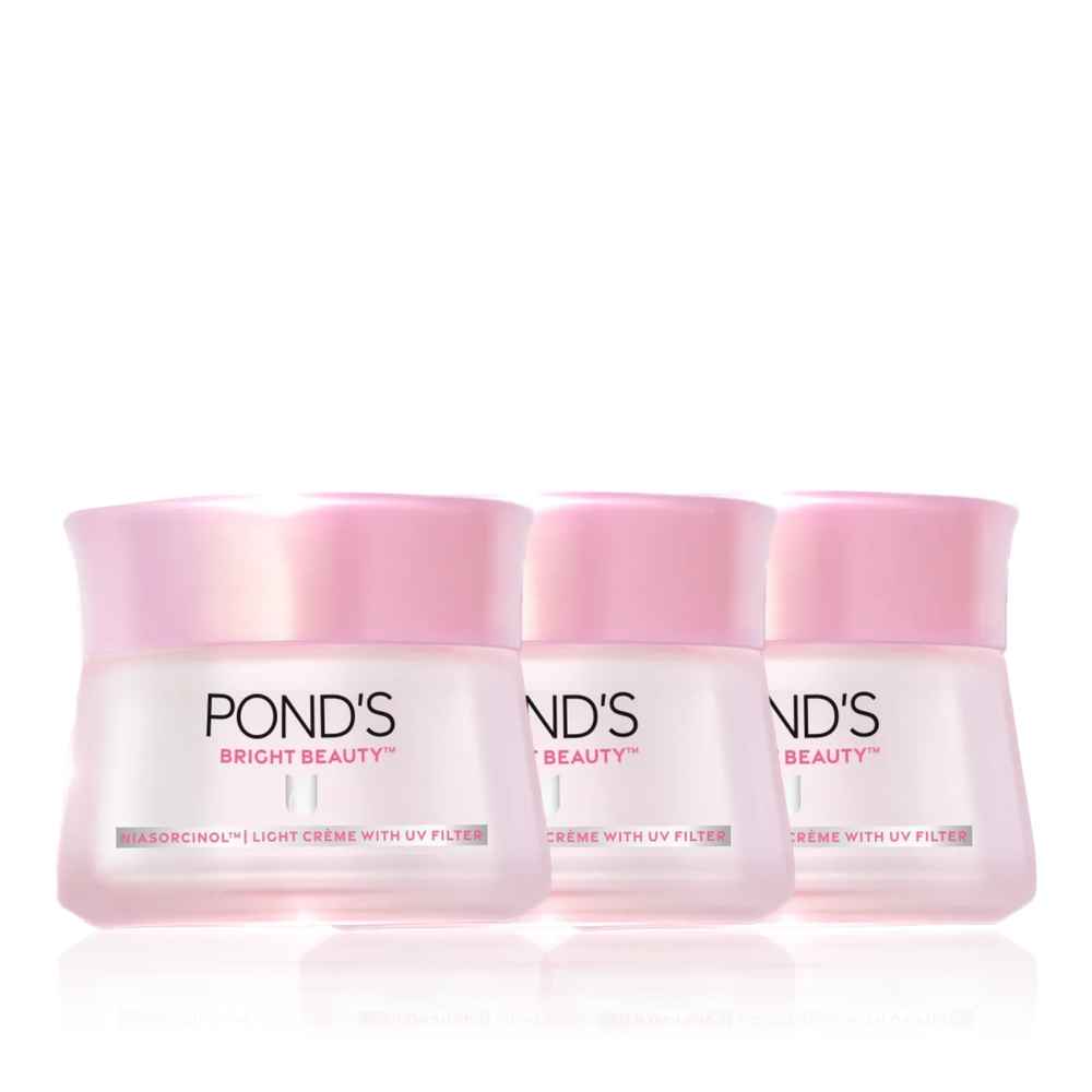 Buy Ponds Bright Beauty Light Cream with UV Filter Niasorcinol Fades Dark Spots Brightens Skin 35 gm (Pack of 3) - Purplle