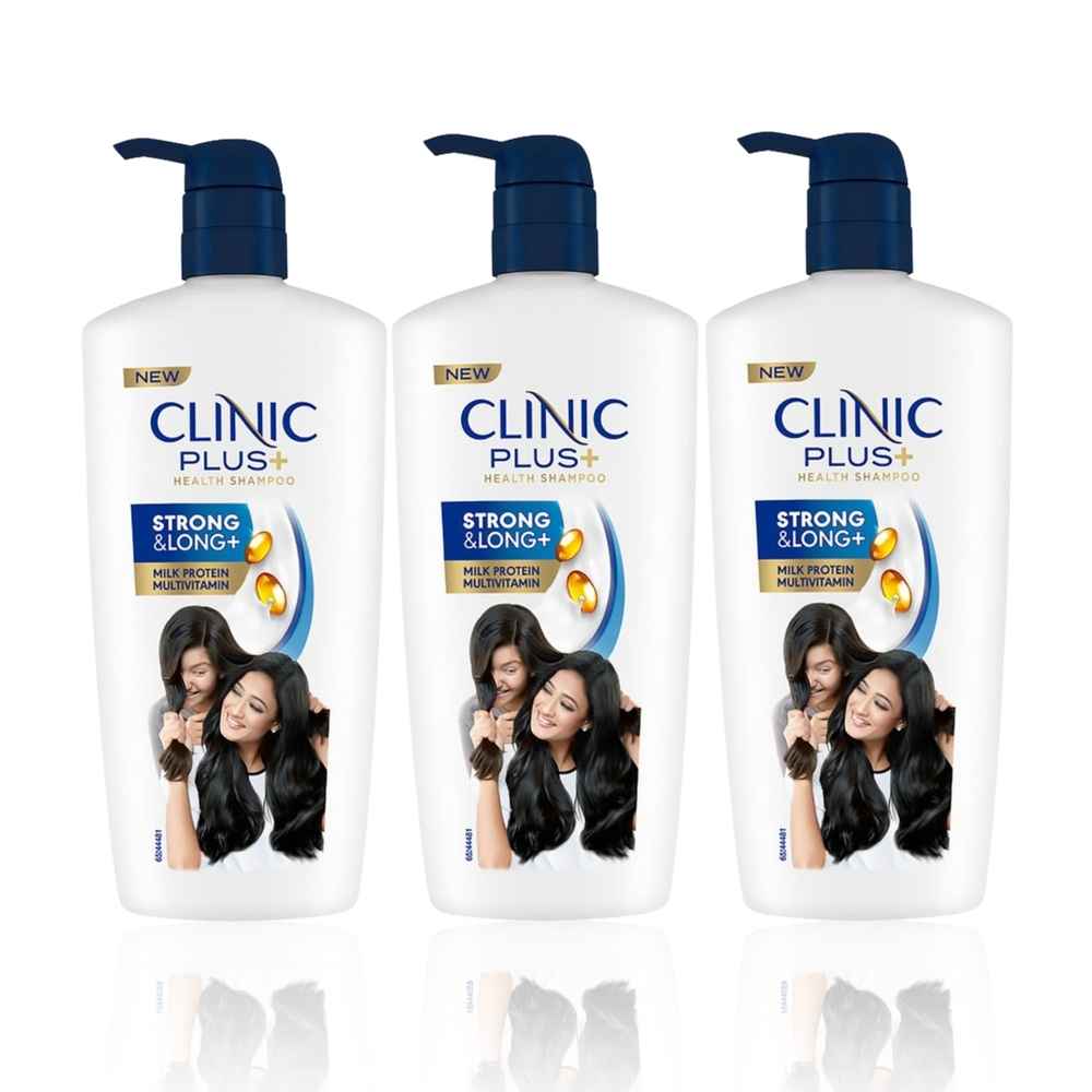 Buy Clinic Plus Strong & Long Health Shampoo (650 ml) (Pack of 3) - Purplle