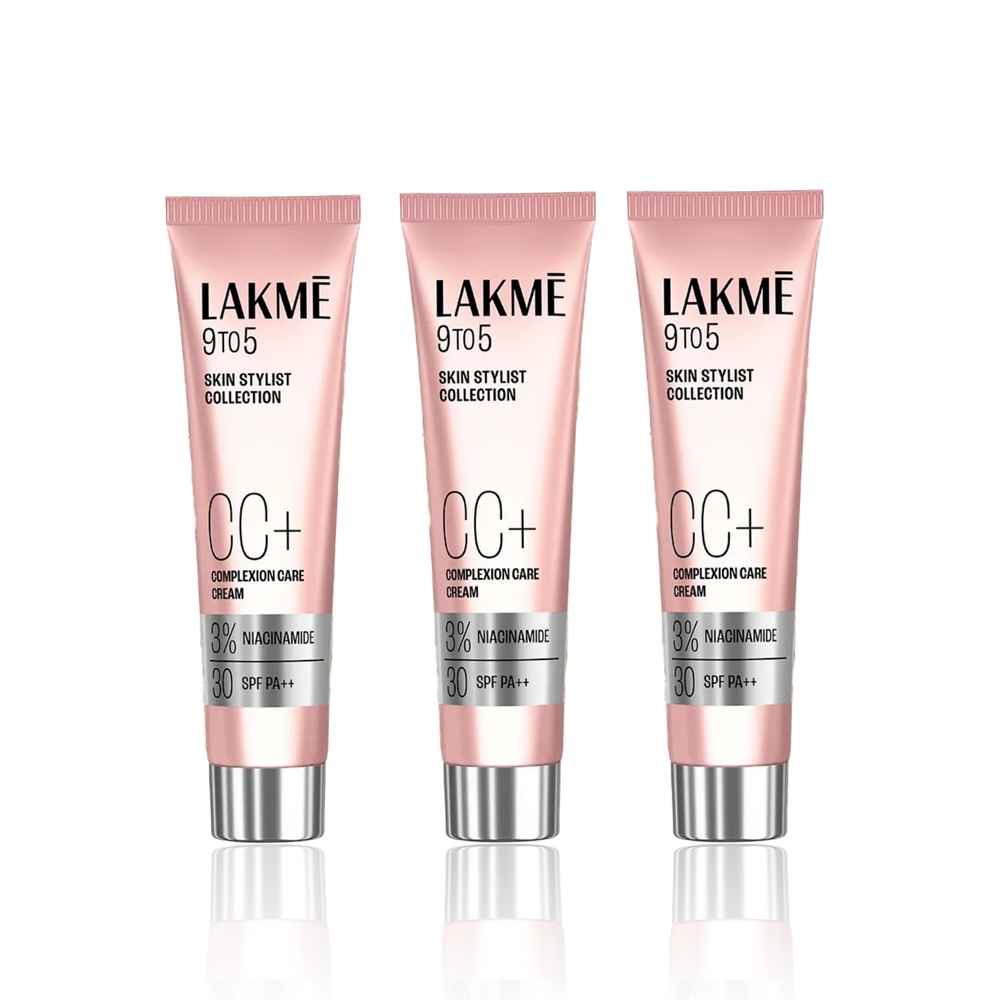 Buy Lakme 9 to 5 Complexion Care Face Cream| Bronze | Enhances Glow | Tinted Moisturiser | 30 gm (Pack of 3) - Purplle