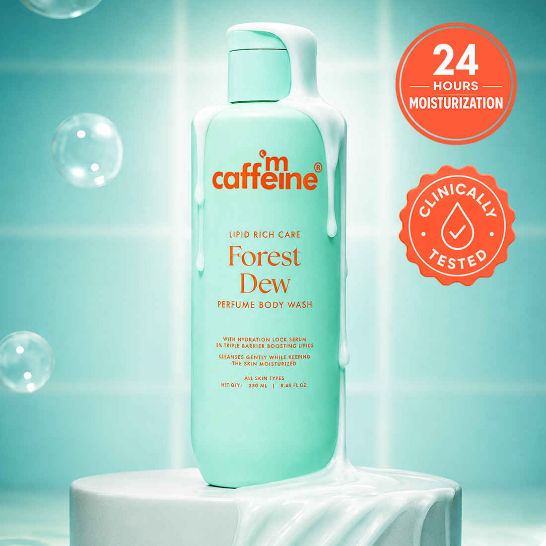 Buy mCaffeine Lipid Rich Care Forest Dew Perfume Body Wash (250 ml) - Purplle