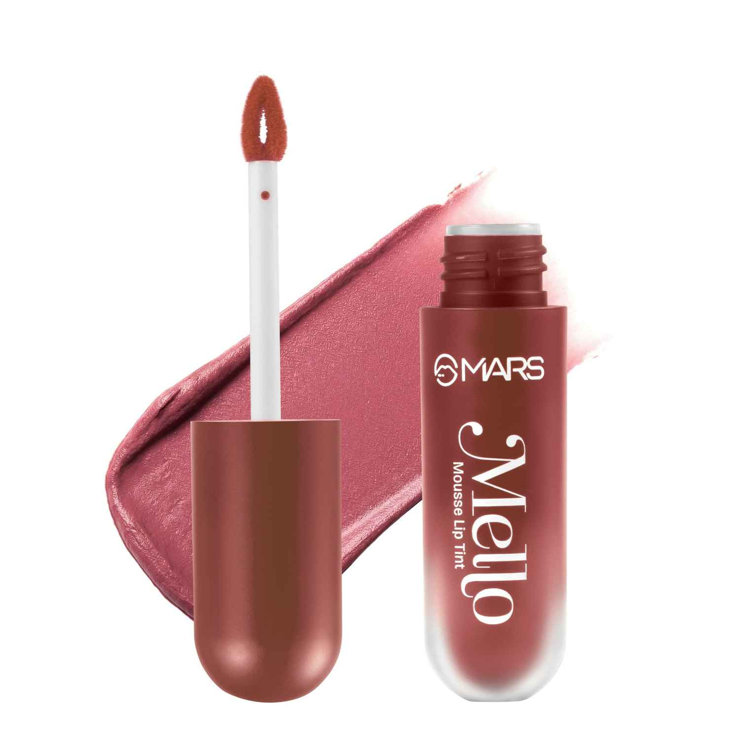 Buy MARS Mello Mousse Lip Tint | Airy Whipped Blurring Mousse | One Swipe High Pigment | Velvet Matte Finish | Lightweight & Non-Sticky | Soft Blur Line-Free Effect | (06-FLUFF) ( 4.5 ml) - Purplle