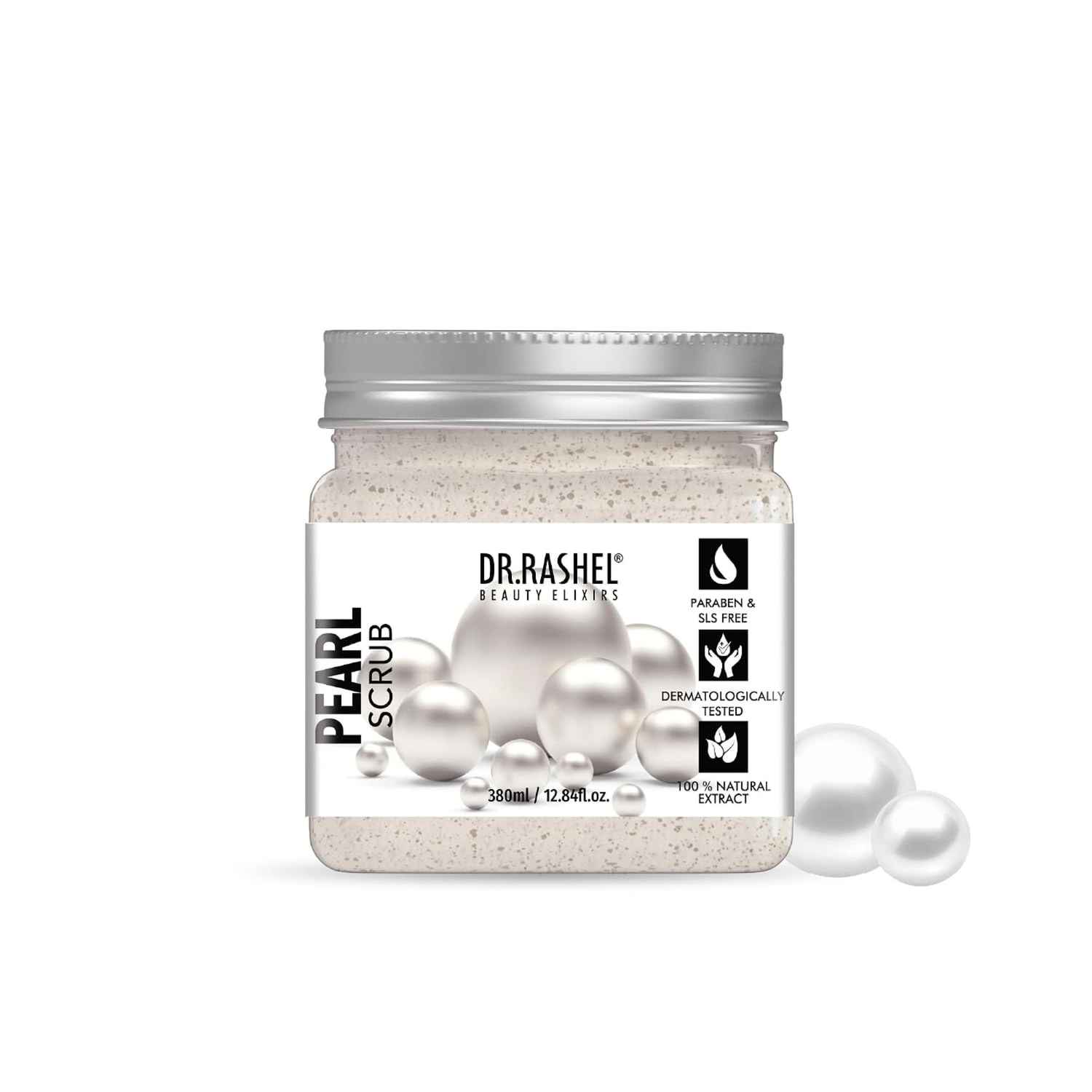 Buy Dr.Rashel Anti-Inflammatory Pearl Face and Body Scrub For All Skin Types (380 ml) - Purplle
