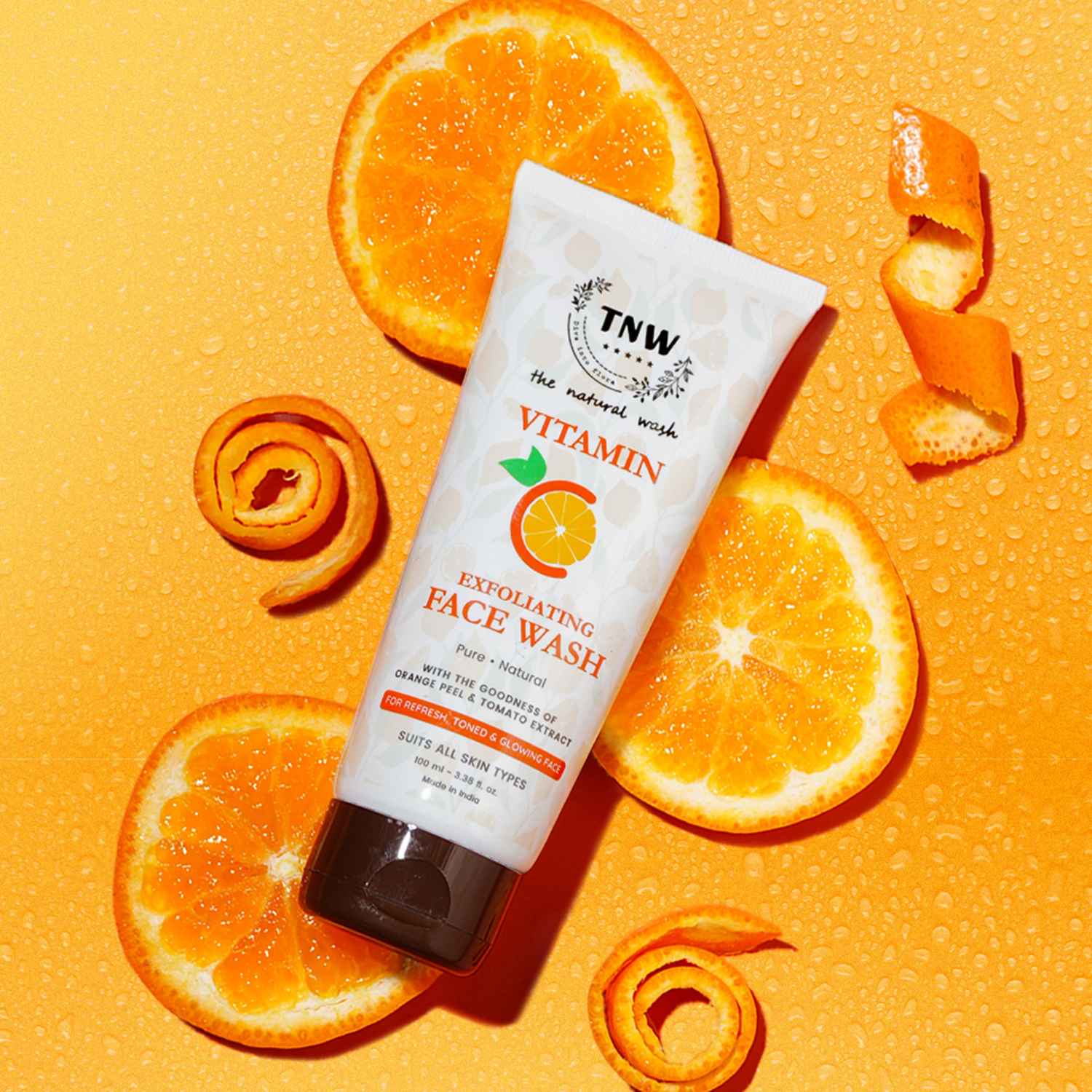 Buy TNW The Natural Wash Vitamin C Exfoliating Face wash For Refreshed Toned & Glowing Face - (100 ml) - Purplle