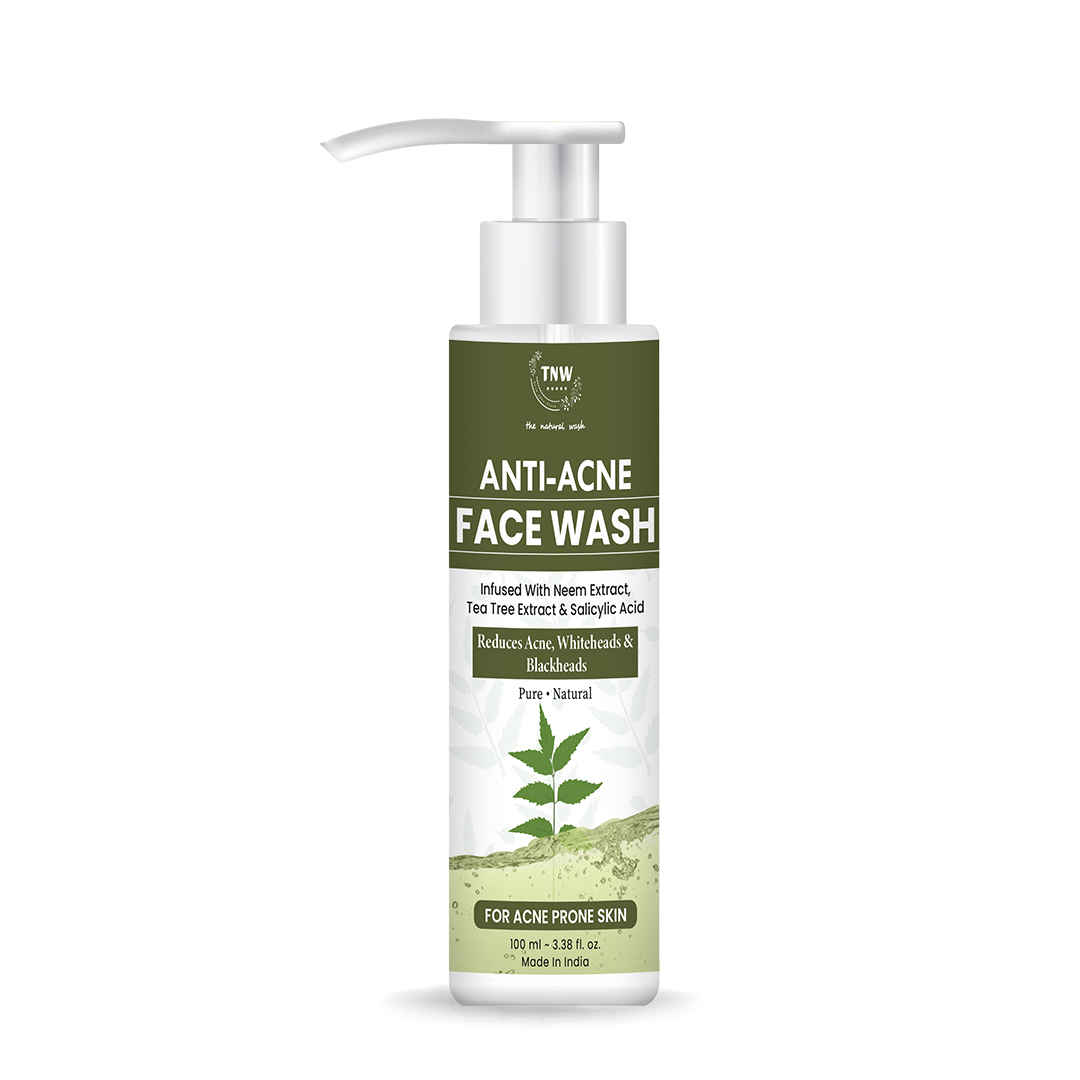 Buy TNW The Natural Wash Anti-Acne Face Wash for Acne Prone skin  | Reduces Acne , Whiteheads & Blackheads   | With Neem,A Tea Tree ExtractA & Salicylic Acid 100 ml - Purplle