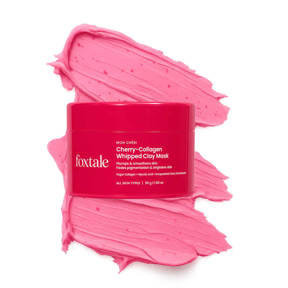 Buy Foxtale Cherry-Collagen Whipped Clay Mask | Plumps, Firms, & Hydrates | (30 gm) - Purplle