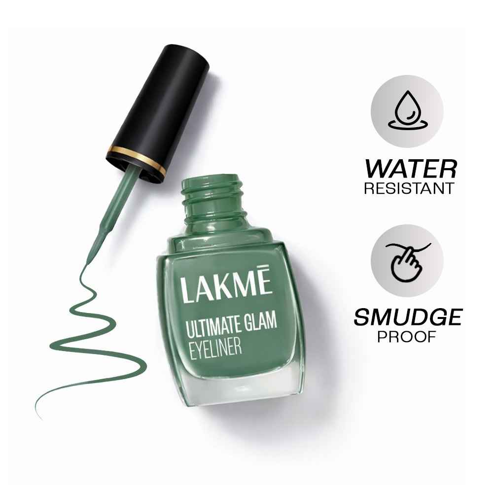 Buy Lakme Ultimate Glam Eye Liner - Green (9 ml) - Purplle