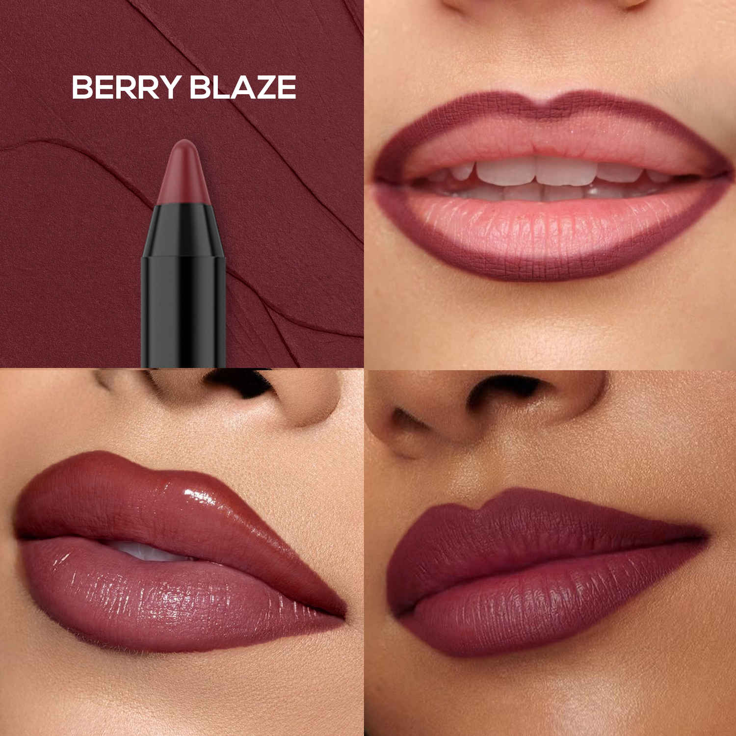 Buy Renee Stay Sharp Matte Lip Liner | Creamy, Rich Pigment, Waterproof & Smudge-Resistant- Berry Blaze (1.4 gm) - Purplle