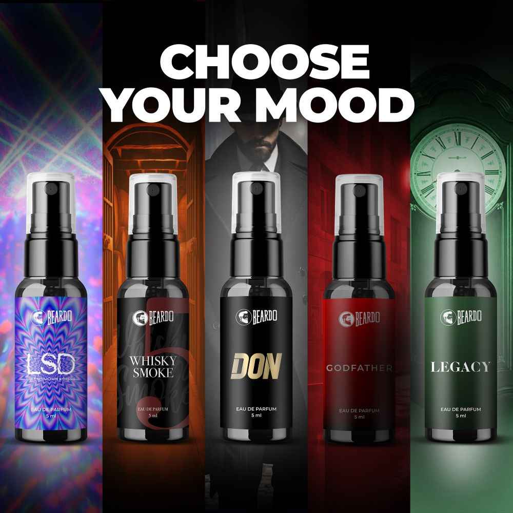 Buy Beardo Perfume Trial Kit V3 Offline (10 pc) - Purplle