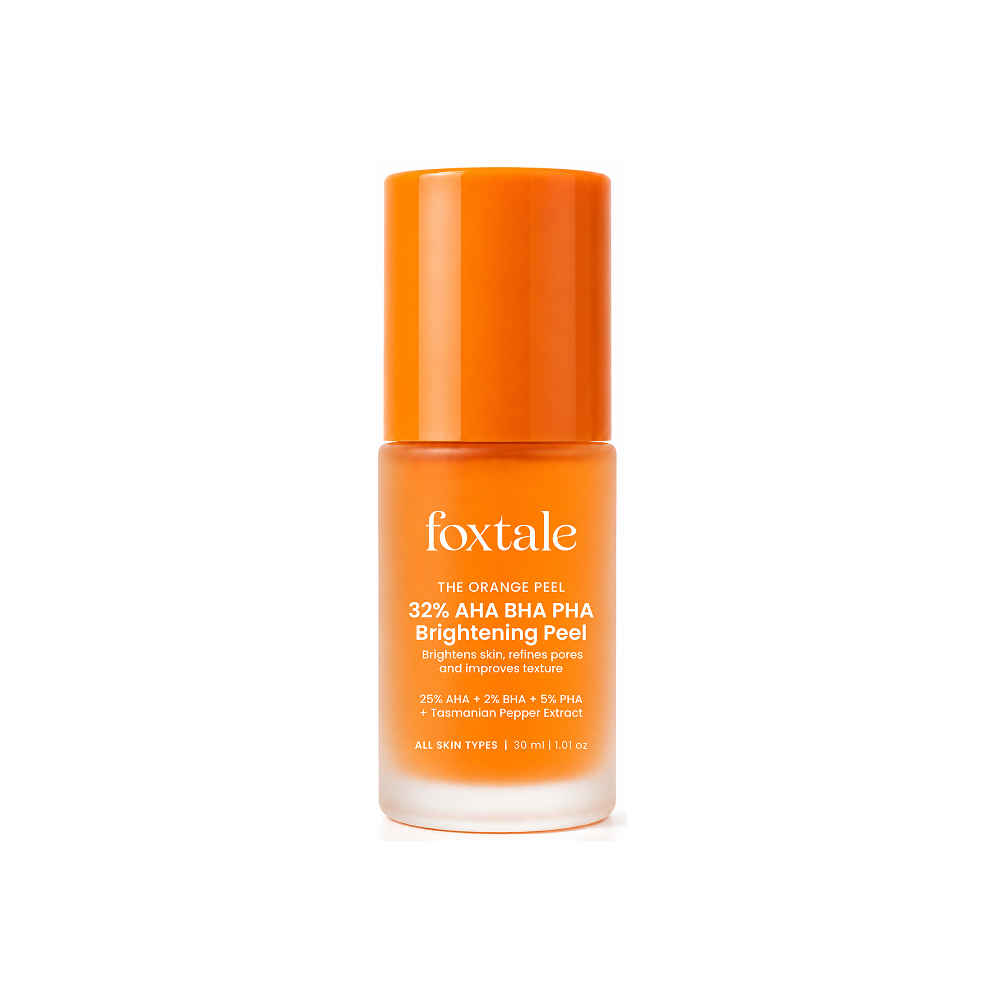 Buy Foxtale Peel & Reveal 32% AHA BHA PHA Brightening Kit for Tan, Pigmentation & Blackheads Skin Care Kit (2 pc) - Purplle