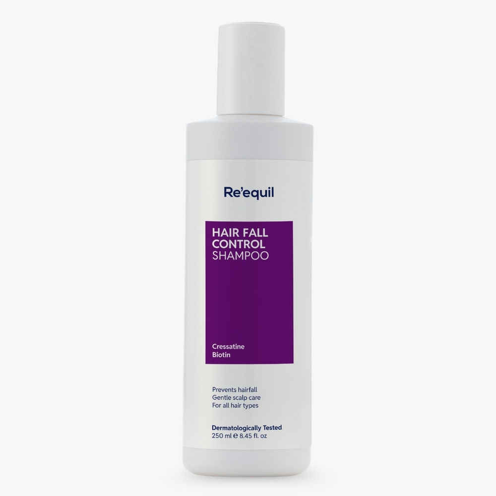 Buy Re'equil Hair Fall Control Shampoo with Vitamin B3, B5, & B7 (Biotin) (250 ml) - Purplle