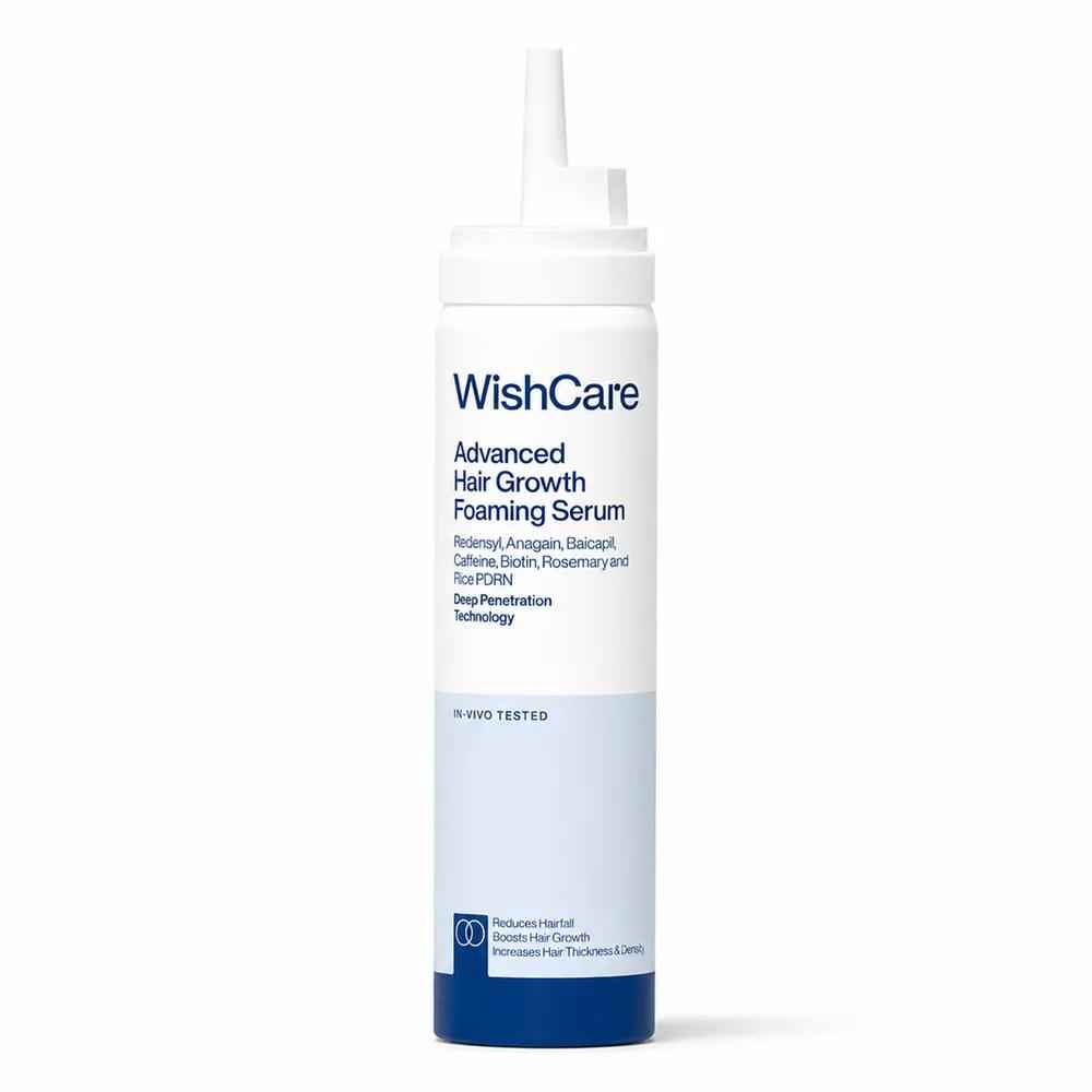 Buy WishCare Advanced Hair Growth Foaming Serum |Dermat Tested|Redensyl, Anagain, Biotin,Keratin & Rice PDRN (50 gm) - Purplle
