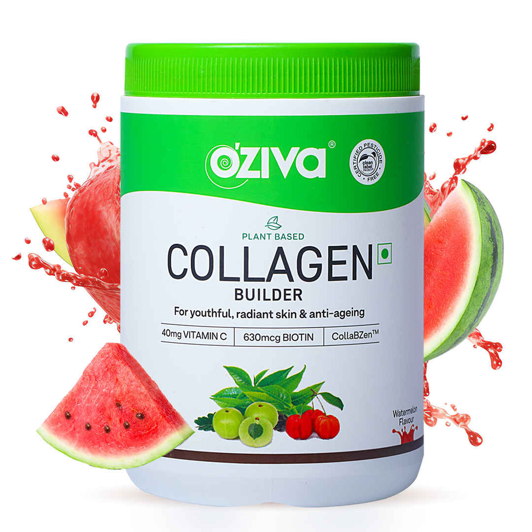 Buy Oziva Plant Based Collagen Builder - Watermelon (125 gm) - Purplle