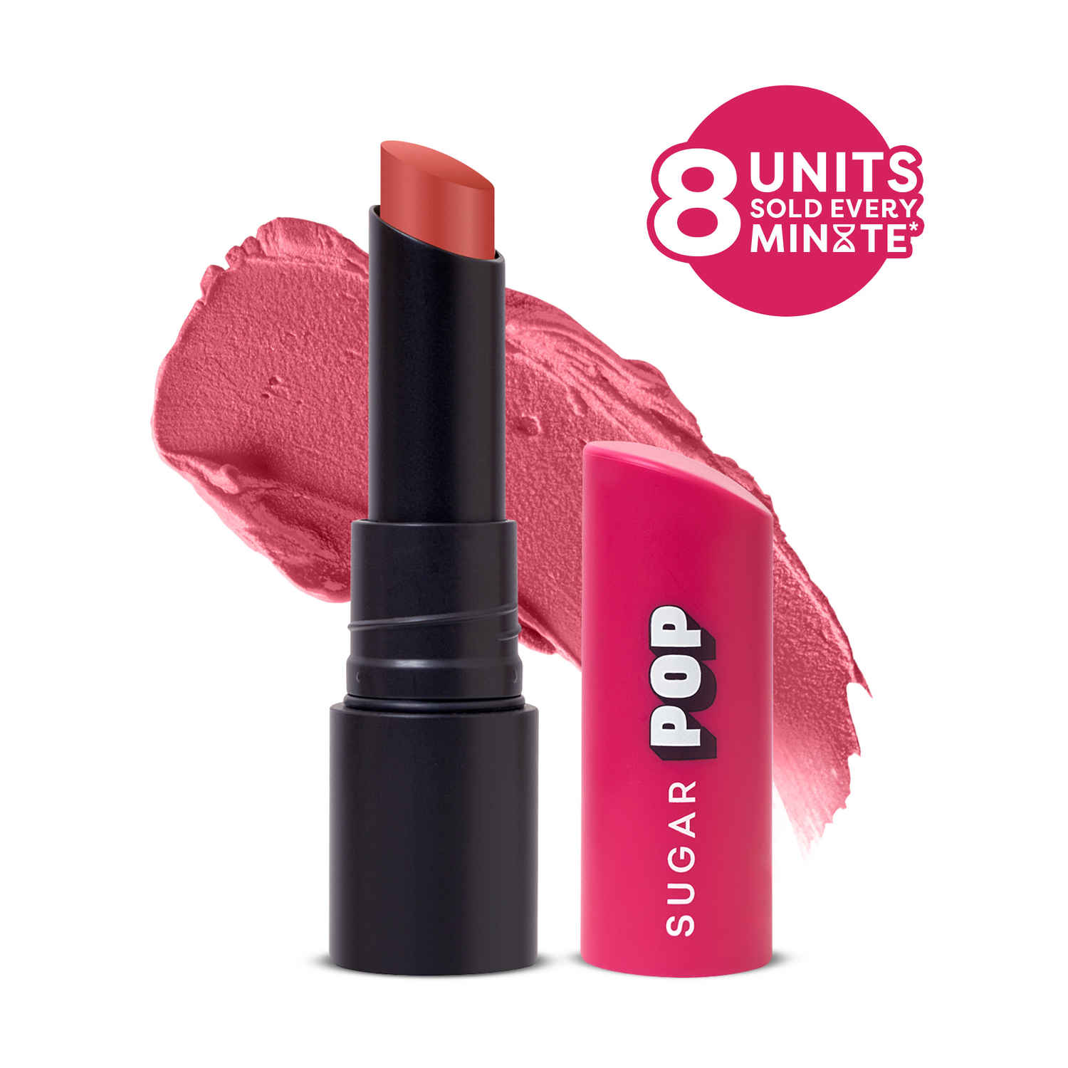 Buy SUGAR POP Ultrastay Transferproof Lipstick 01 Pink Paradise - 3.5 gm - Enriched with Vitamin E | Smooth Glide | Waterproof | Longlasting - Purplle
