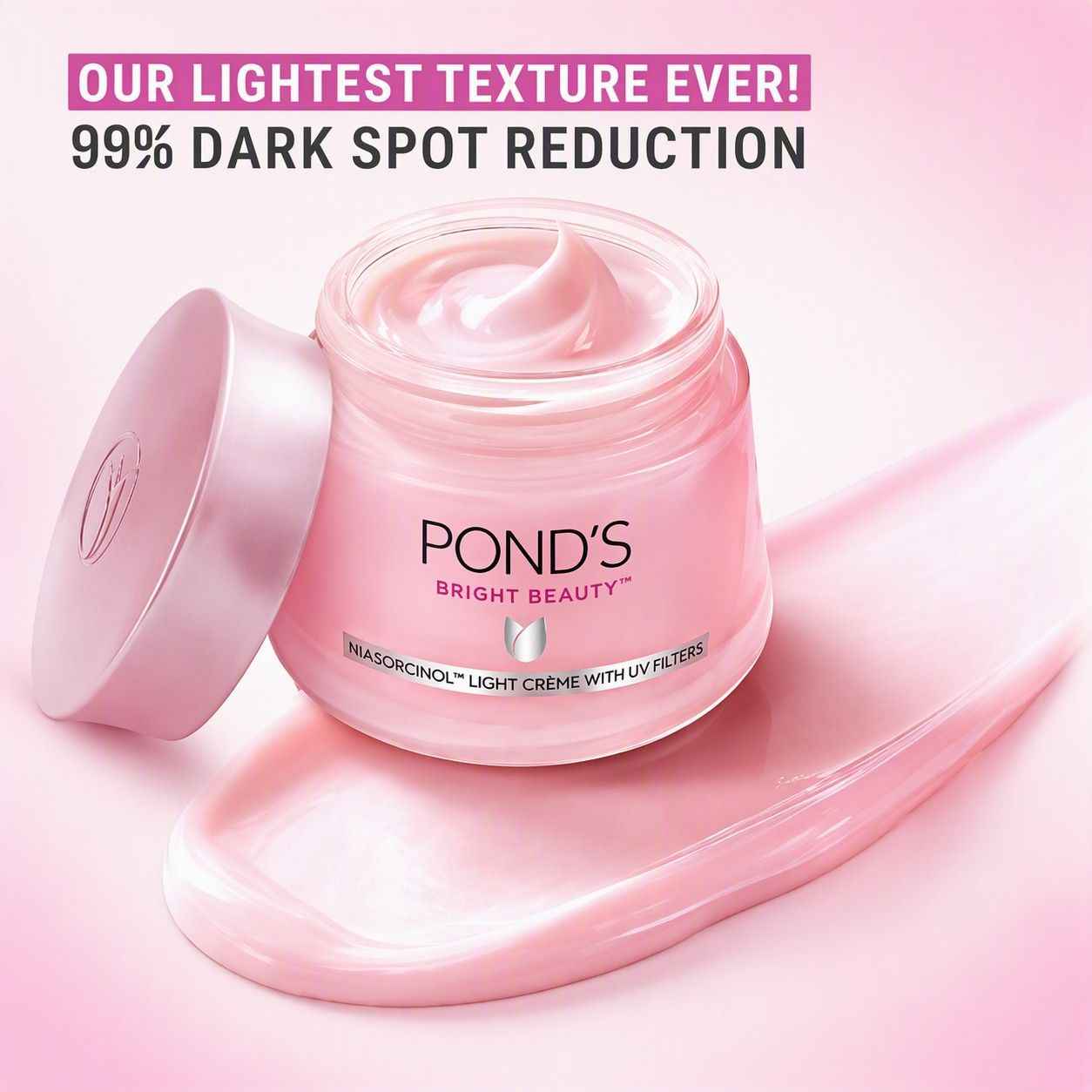 Buy Pond's Bright Beauty Light Cream with UV Filter, Niasorcinol, Fades Dark Spots, Brightens Skin, 35 gm - Purplle