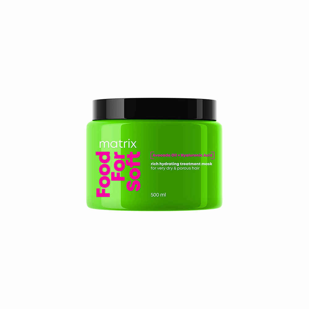 Buy Matrix Food For Soft Rich Hydrating Professional Treatment Mask | 5x More Hydration | 3 Days of Softness | with Avocado Oil & Hyaluronic Acid (500 ml) - Purplle