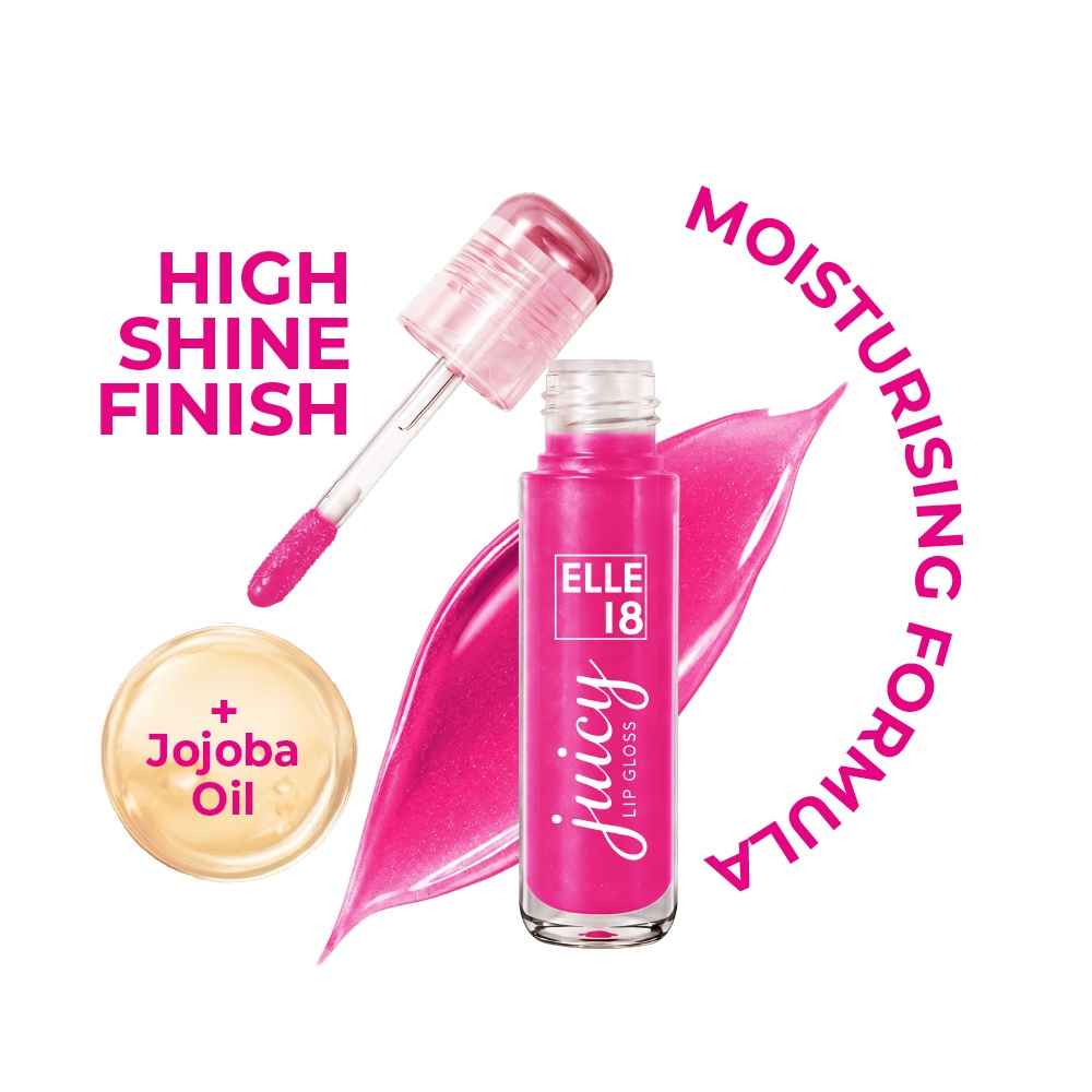 Buy Elle18 Juicy Lip Gloss, Non-Sticky, Hydrating, Berry Frosting, (5 ml) - Purplle