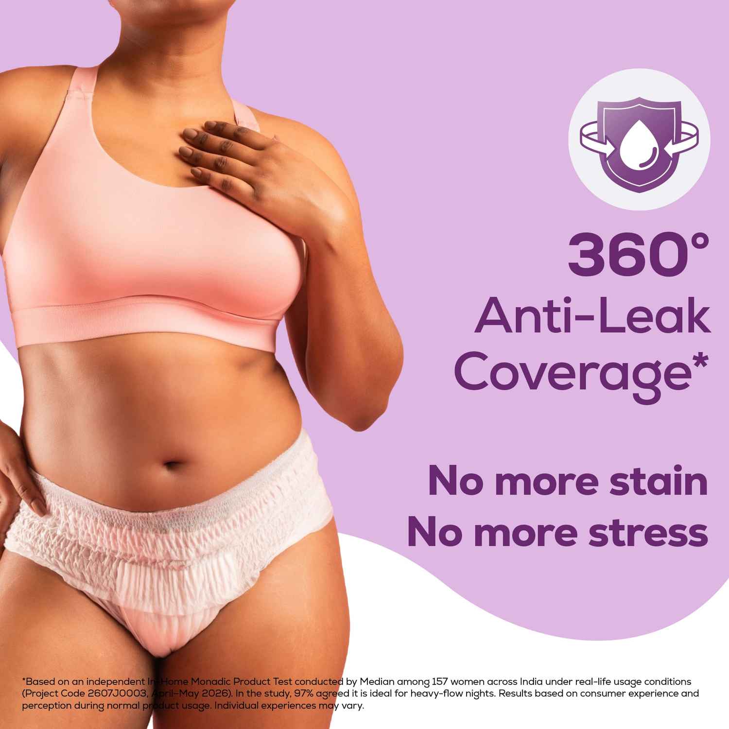 Buy Evereve Period Panty For Girls & Women, XXL-3XL, 360 Degree Coverage, High Absorbency For Heavy Flow, Leak Protection, Maternity, Postpartum & Overnight Protection, Disposable Panty (10 pc) - Purplle