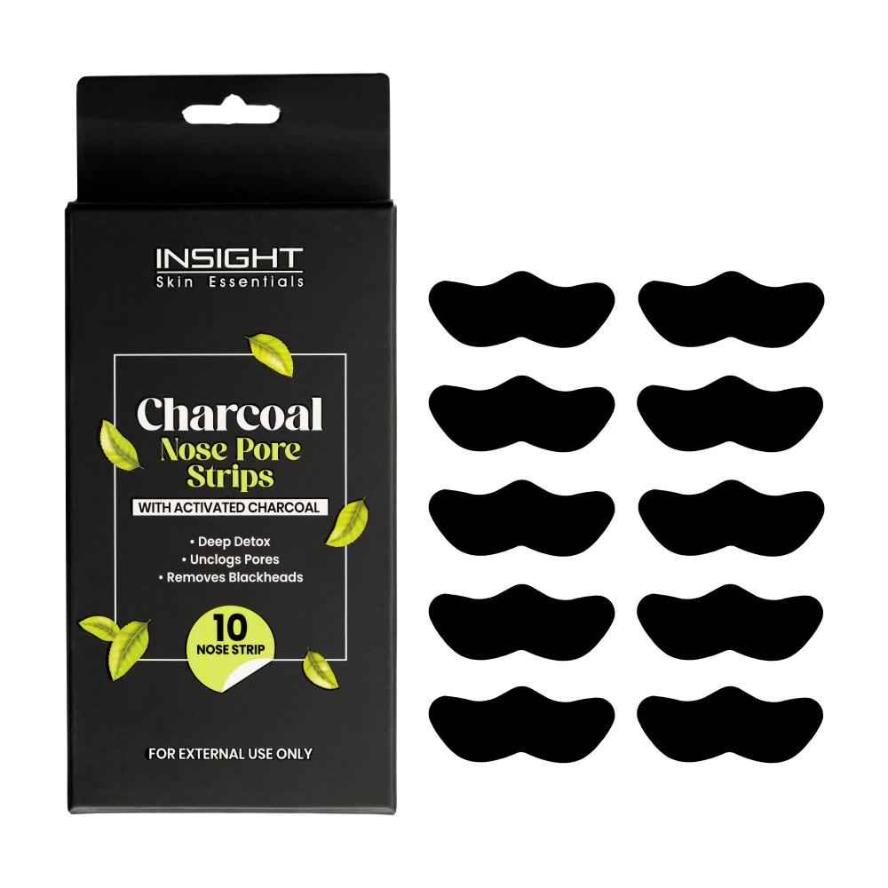 Buy INSIGHT Cosmetics Charcoal Nose Pore Strips (10 pc) - Purplle