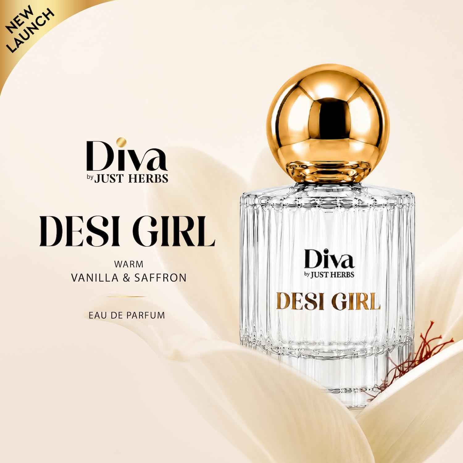 Buy Just Herbs Diva Desi Girl Eau De Parfum | Fresh Long-Lasting Perfume for Women Eau de Parfum (30 ml) - Purplle