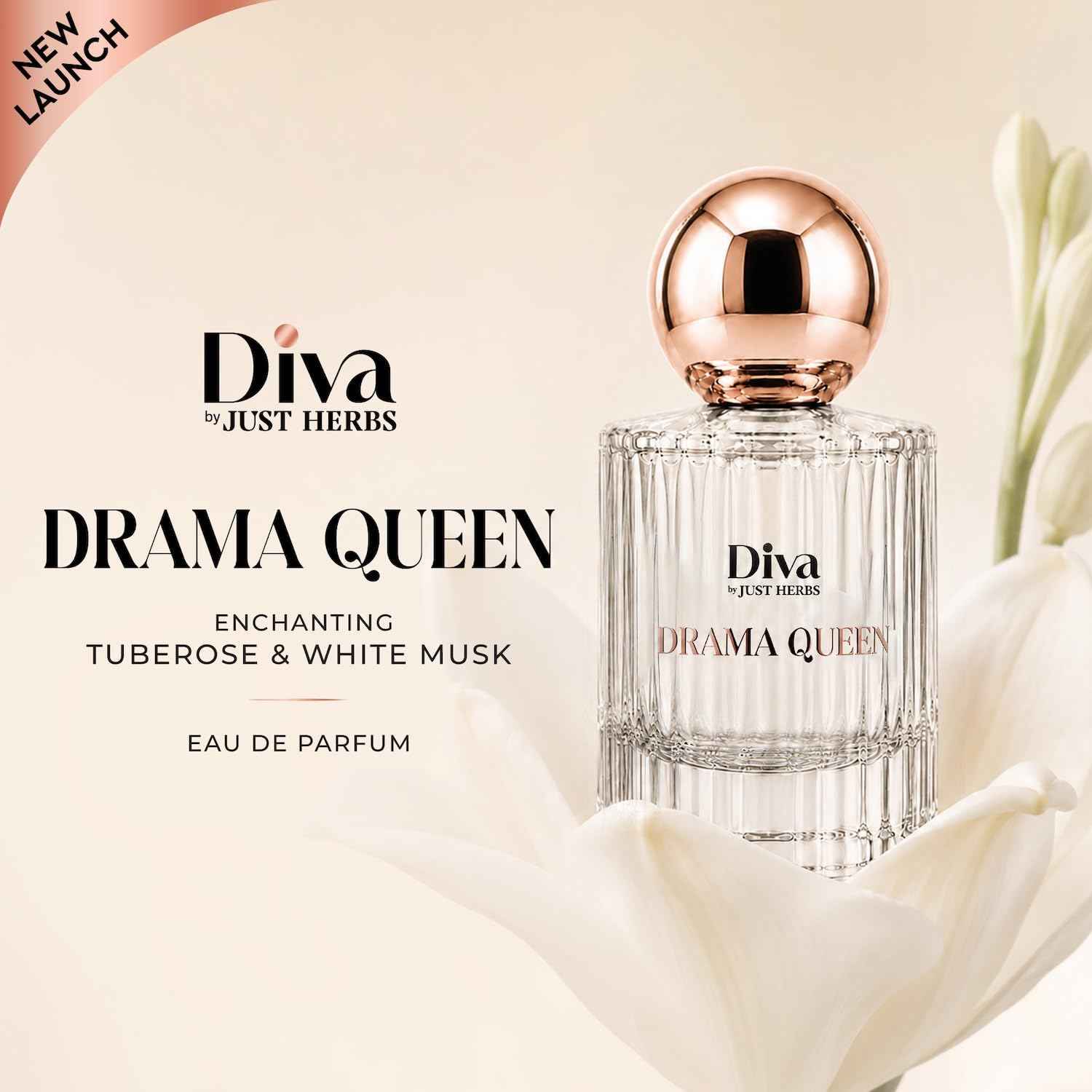 Buy Just Herbs Diva Drama Queen Eau De Parfum | Fresh Long-Lasting Perfume for Women Eau de Parfum (For Women) (30 ml) - Purplle