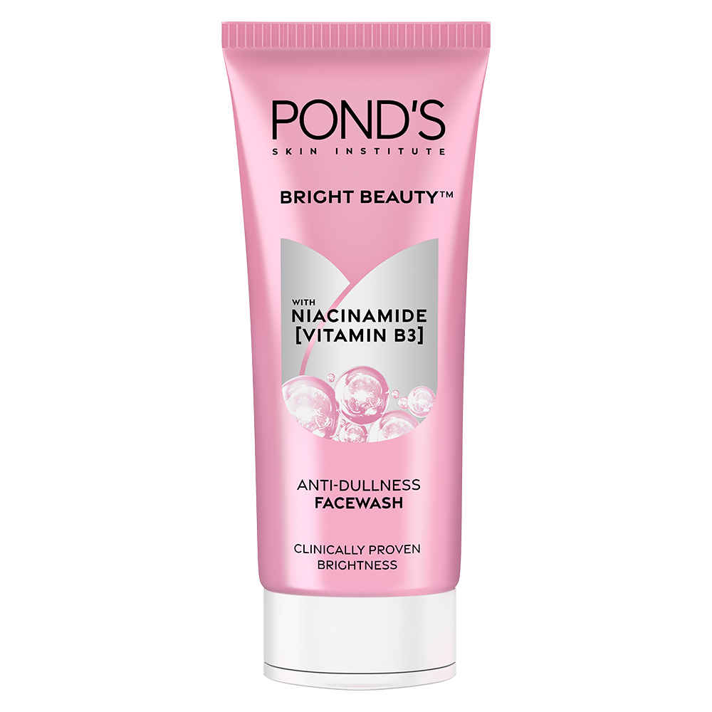 Buy Ponds Bright Beauty Facewash with Niacinamide, For Glass Skin-like Shine, (100 gm) - Purplle