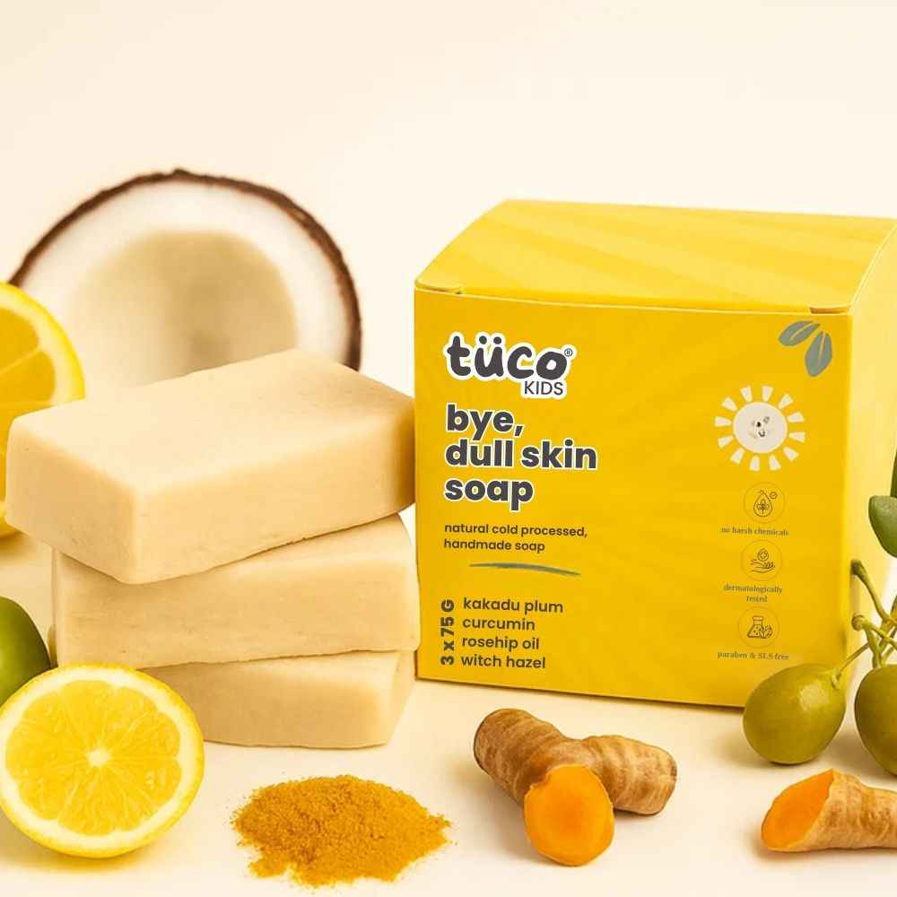 Buy Tuco Kids Dull Skin Soap - Turmeric, Shea Butter & Coconut Oil, (75 gm) - Purplle