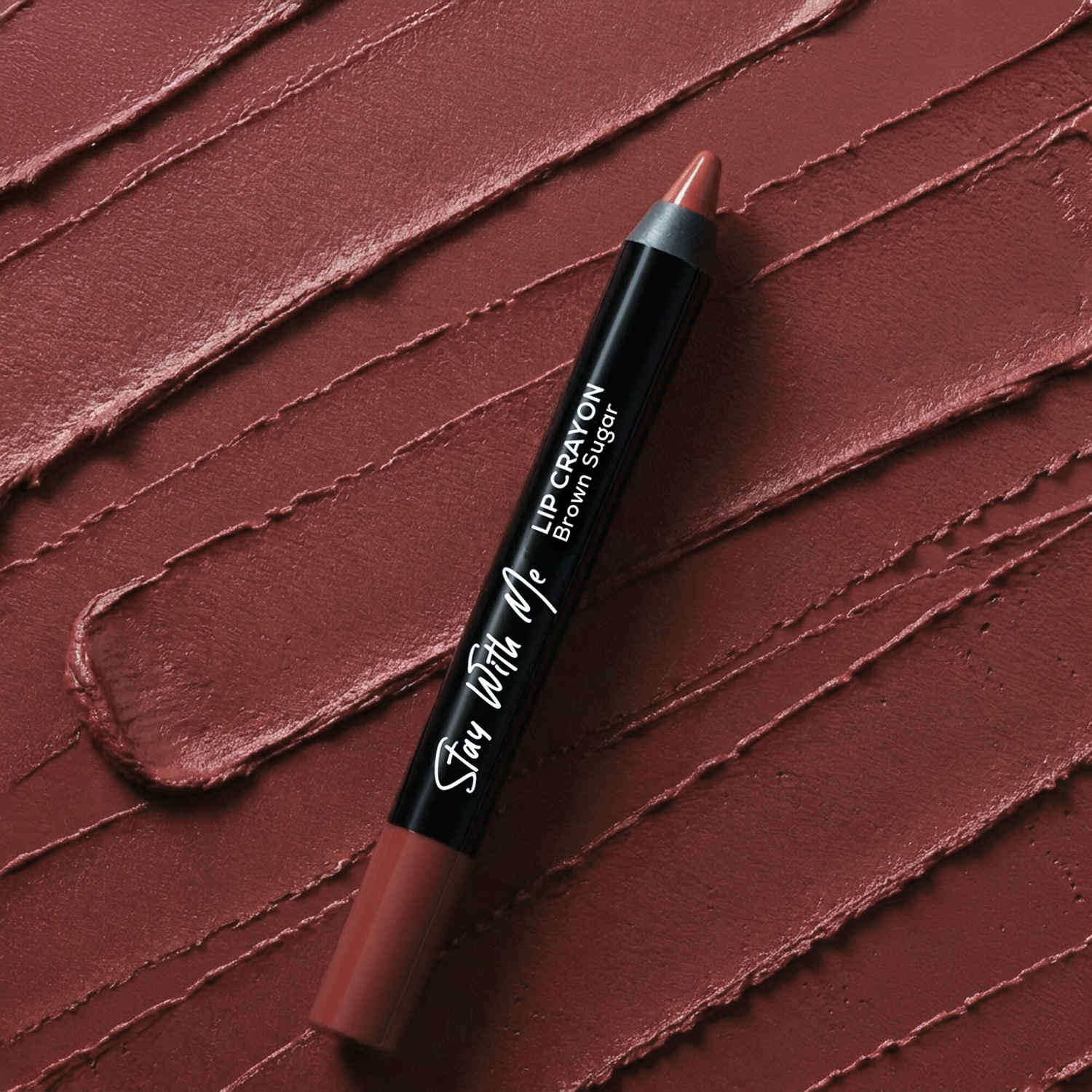 Buy Renee Stay With Me Matte Lip Crayon | Waterproof, Smudge-Proof & Long-Lasting Up To 12 Hours | Bold Pigment, Easy Glide, Precise Application | Non-Drying Formula With Vitamin E- Brown Sugar | (3.5 gm) - Purplle