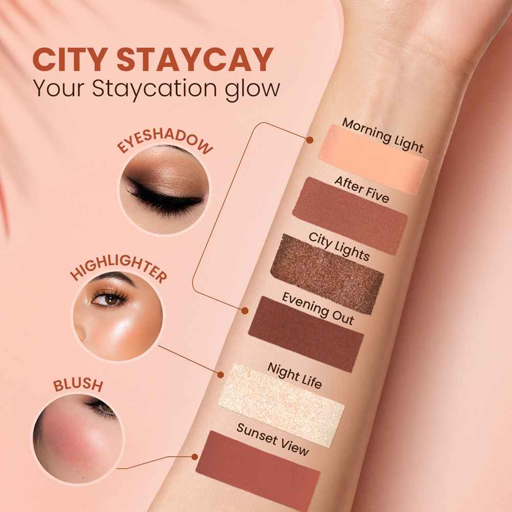 Buy Swiss Beauty Take Me Anywhere Makeup Kit | Compact & Travel-Friendly - City Staycay (11 gm) - Purplle