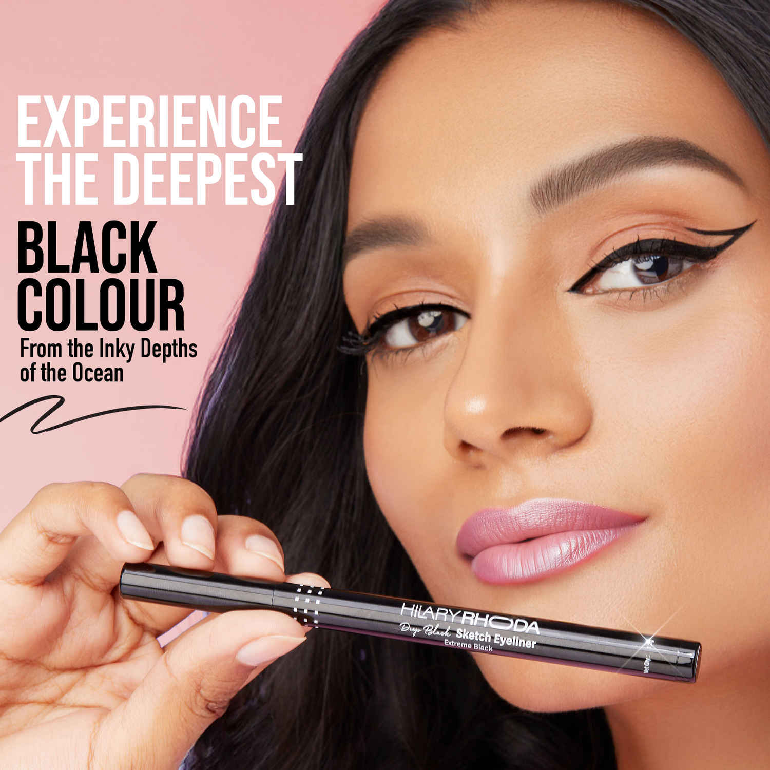 Buy Hilary Rhoda Deep Black Sketch Matte Eyeliner|Waterproof Eyeliner Pencil|Smudge-Proof Eyeliner|Firm Tip Eyeliner|Deep Black Eyeliner|Long-Lasting Eyeliner|Single-Stroke Application Eyeliner| Black (1.2 gm) - Purplle