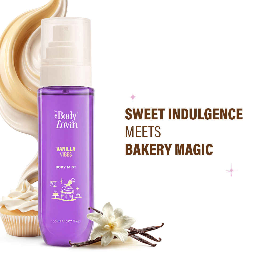 Buy Plum BodyLovin' Vanilla Vibes Body Mist | Long Lasting Vanilla Fragrance For Women With Warm & Cozy Vanila Scent | High On Fun | Travel-Friendly Perfume Body Spray 150 ml - Purplle