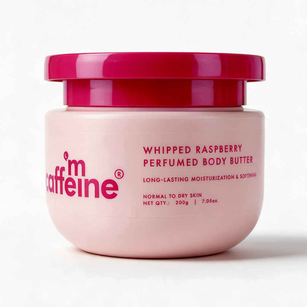 Buy mCaffeine Whipped Raspberry Perfumed Body Butter (200 gm) - Purplle