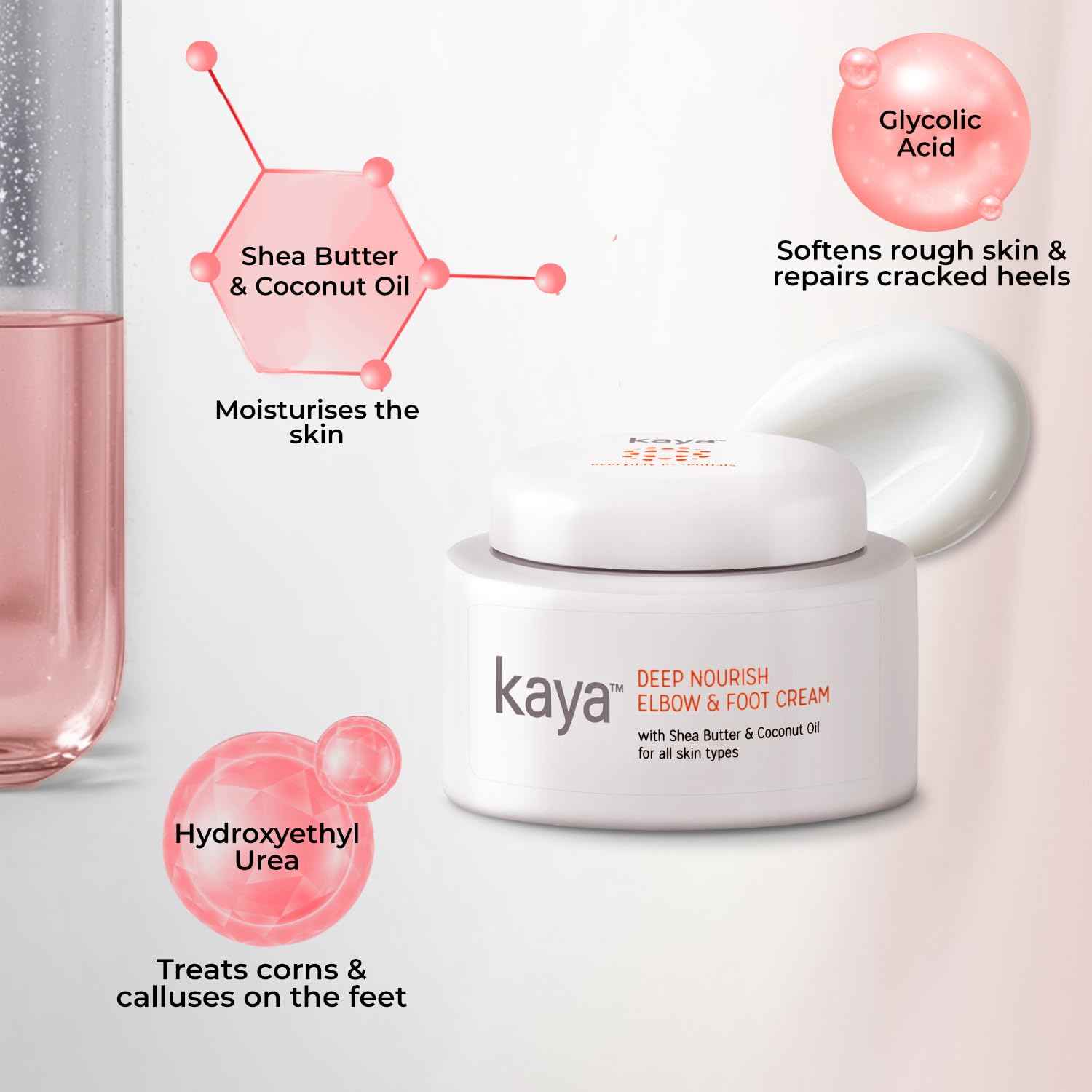 Buy Kaya Deep Nourish Elbow & Foot Cream With Shea Butter & Coconut Oil For Cracked Heels, Hand & Foot Care (50 gm) - Purplle