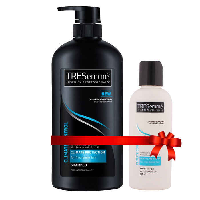 Buy TRESemme Climate Control Shampoo (580 ml) + FREE TRESemme Climate Control Conditioner (85 ml) - Purplle