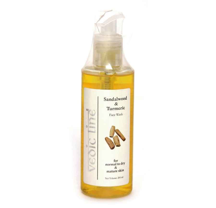 Buy Vedic Line Sandalwood & Turmeric Face Wash (200 ml) - Purplle