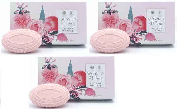 Buy Bronnley Triple Milled Fine English Soap Pink Bouquet (100 g) (Pack of 3) - Purplle