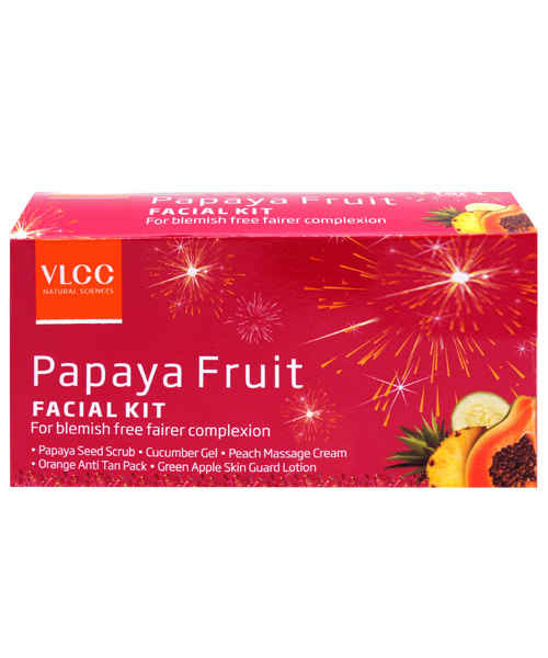Buy VLCC Papaya Fruit Facial Kit (Buy 1 get 1 Free) - Purplle