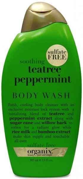 Buy OGX (Organix) Tea Tree Peppermint Body Wash (385 ml) - Purplle