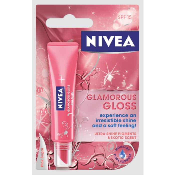 Buy Nivea Lip Care Gloss & Shine Pink Sugar (8.5 ml) - Purplle