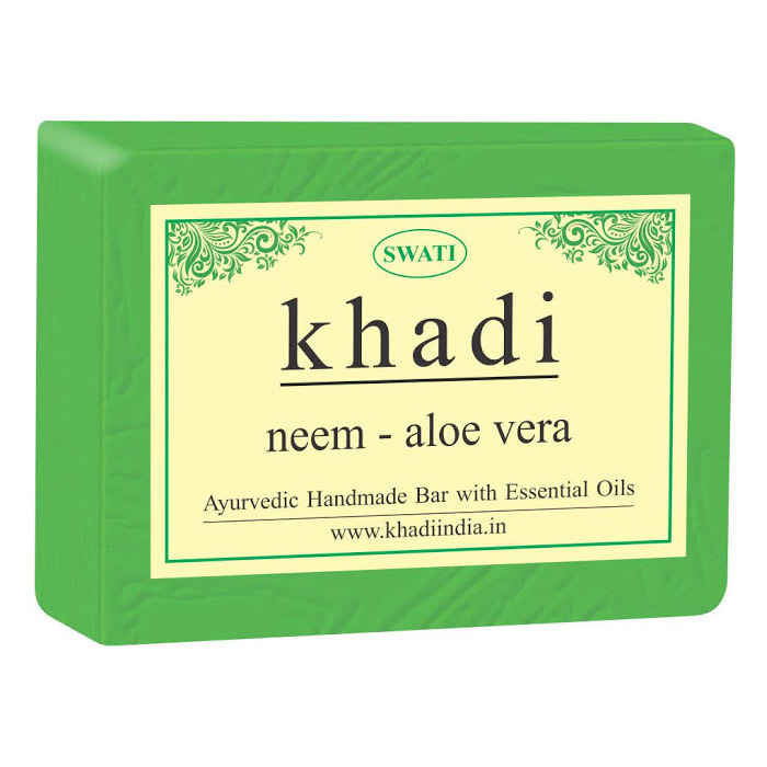 Buy Khadi Neem-Aloe Vera Soap 125 g By Swati Gramodyog - Purplle