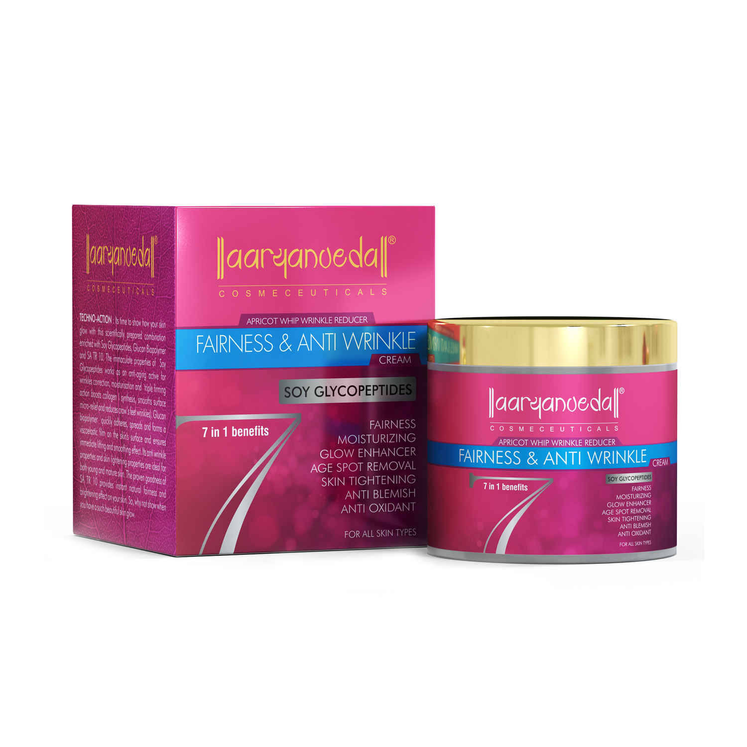 Buy Aryanveda Fairness & Anti Wrinkle Cream (90 ml) - Purplle