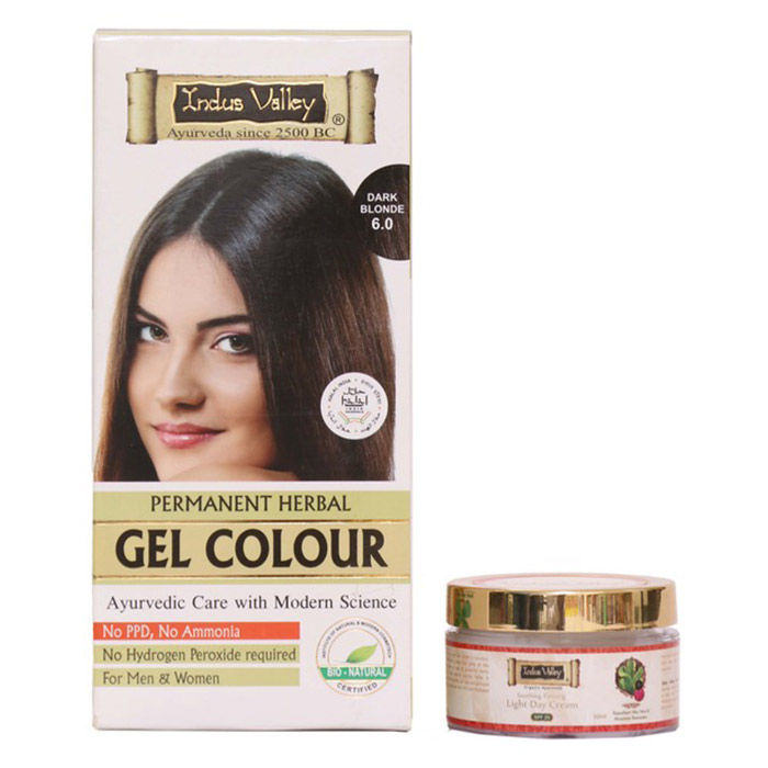 Indus Valley Organically Natural Gel Hair Colour Dark Blonde 6.00 (276 g)