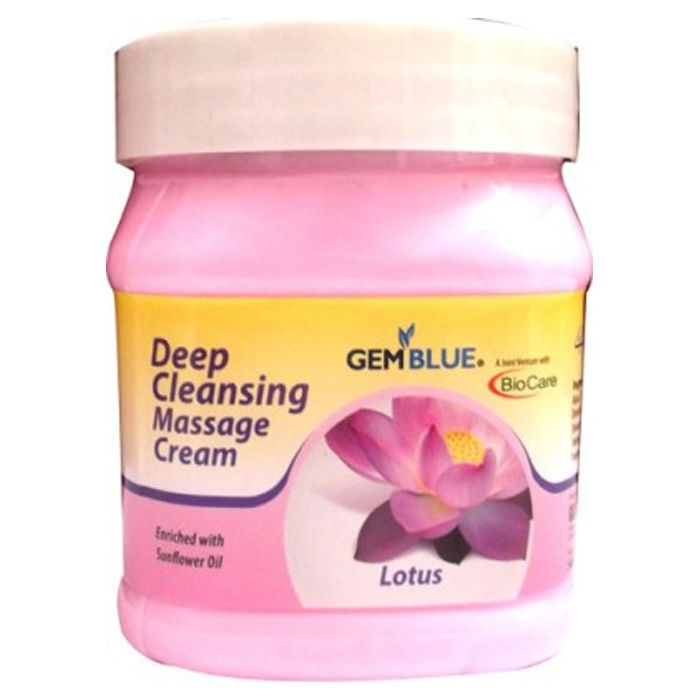 Biocare Gemblue Deep Cleansing Lotus Massage Cream (500 ml)