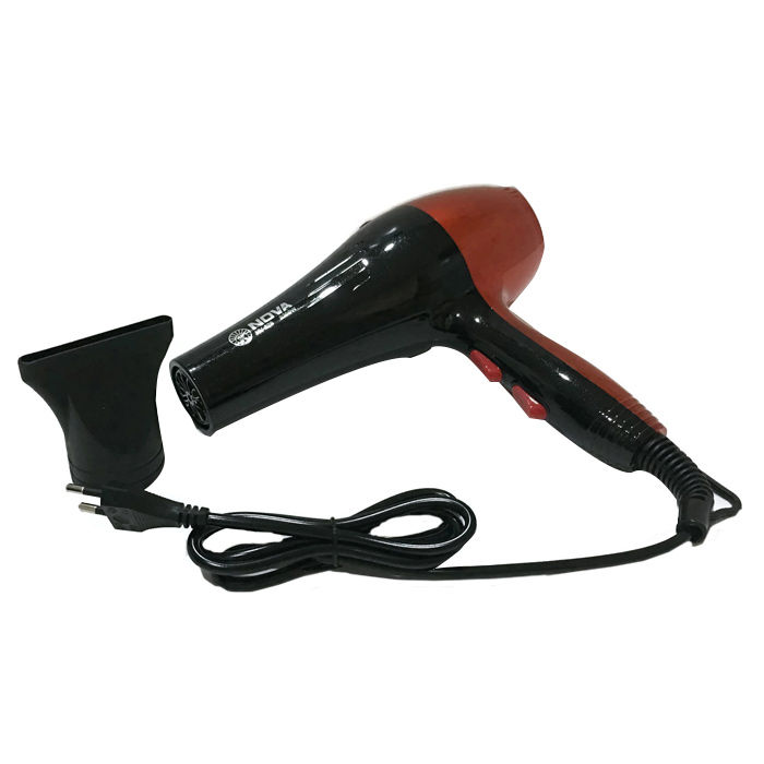 Nova Professional Hair Dryer 2200Watt Nozzle 3 Temperature & 2 Speed