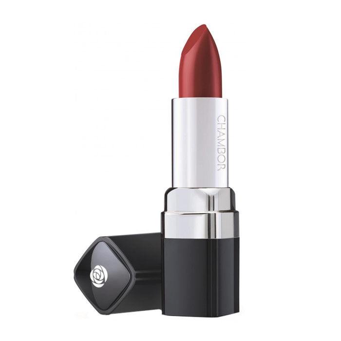 Buy Chambor Powder Matte Lipstick Crimson Red 177 (4.5 g) - Purplle
