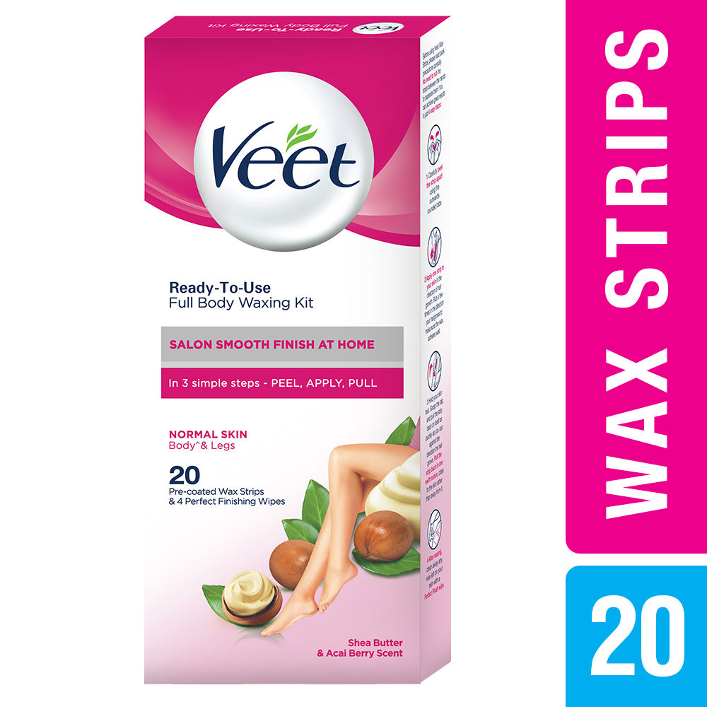 Veet Full Body Waxing Kit Normal Skin (Pack of 1)