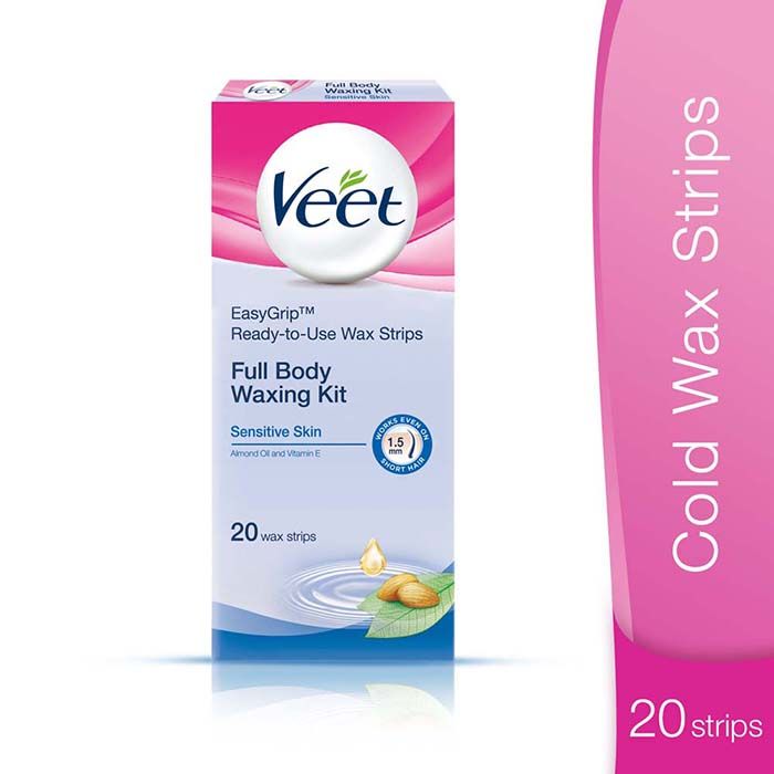 Veet Full Body Waxing Kit Sensitive Skin (Pack of 1)