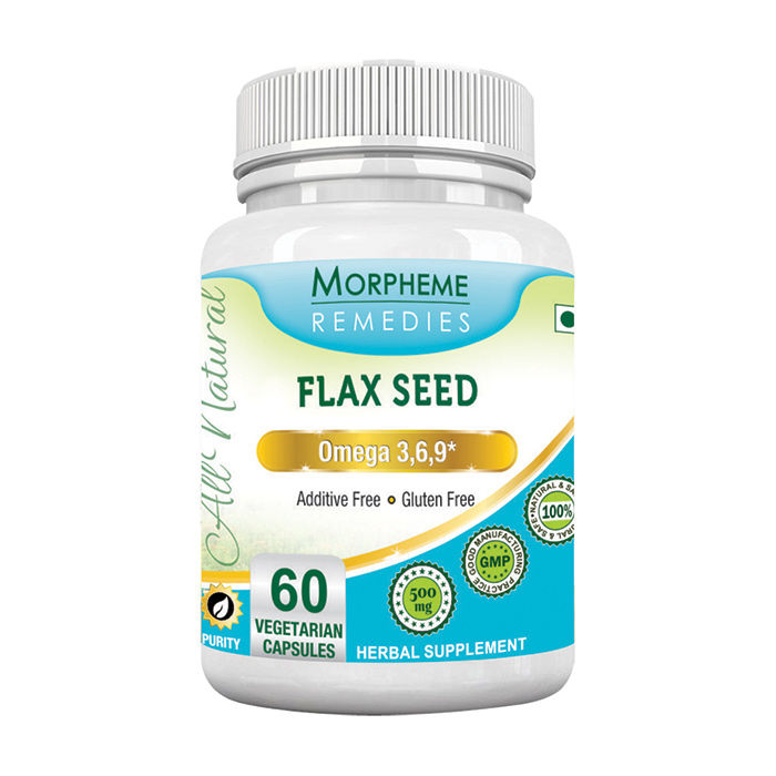 Buy Morpheme Flaxseed Omega 3,6,9 500mg Extract 60 Veg Caps Online